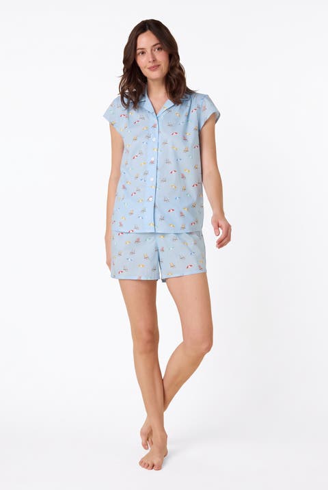 Pima Cotton Pajama Short Set