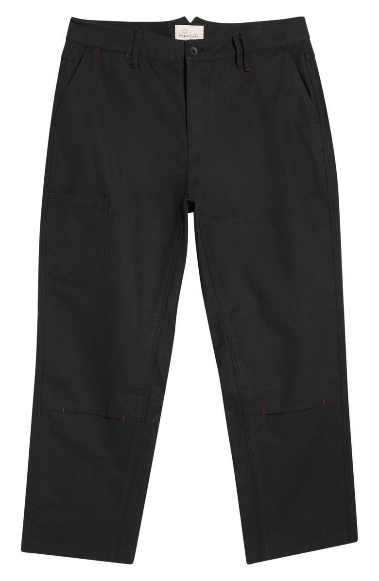 Imperfects Courier OG Fit Cotton Canvas Chore Pants, Main, color, Obsidian