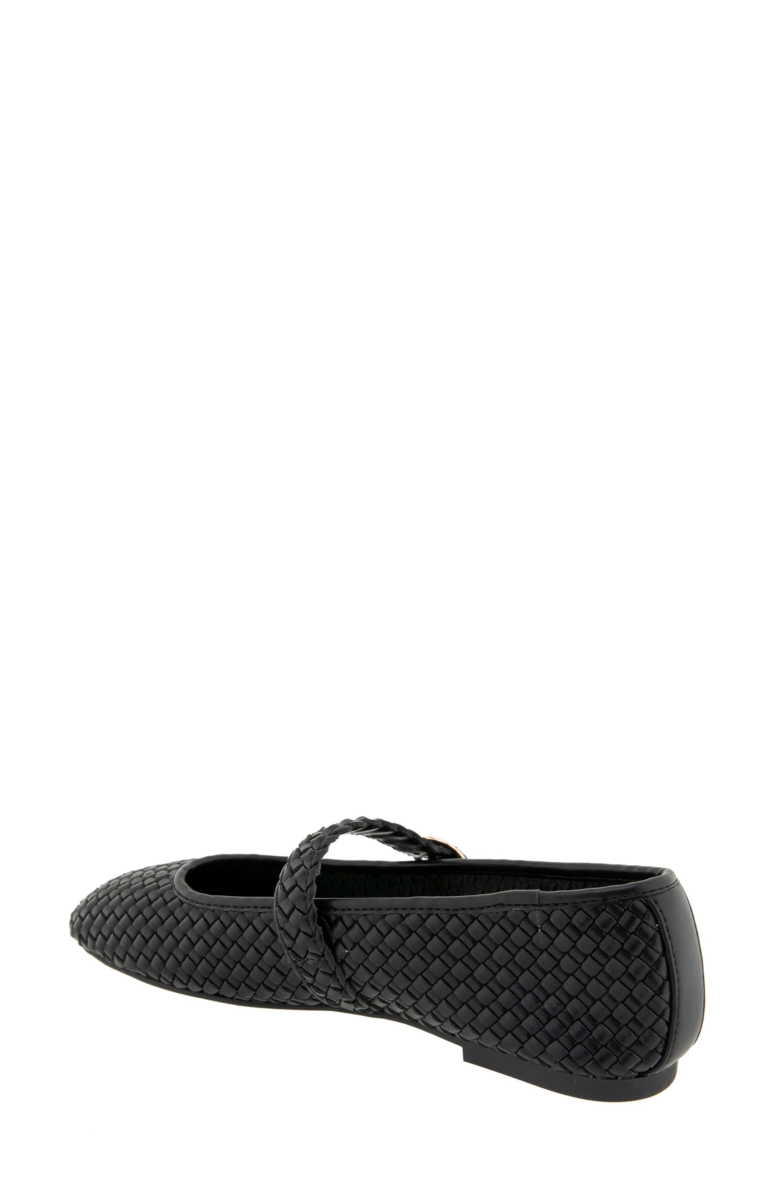BCBGeneration Elayen Woven Mary Jane Flat, Alternate, color, Black