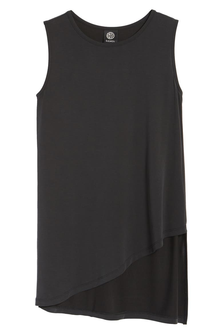 Asymmetrical Top, Alternate, color, BLACK