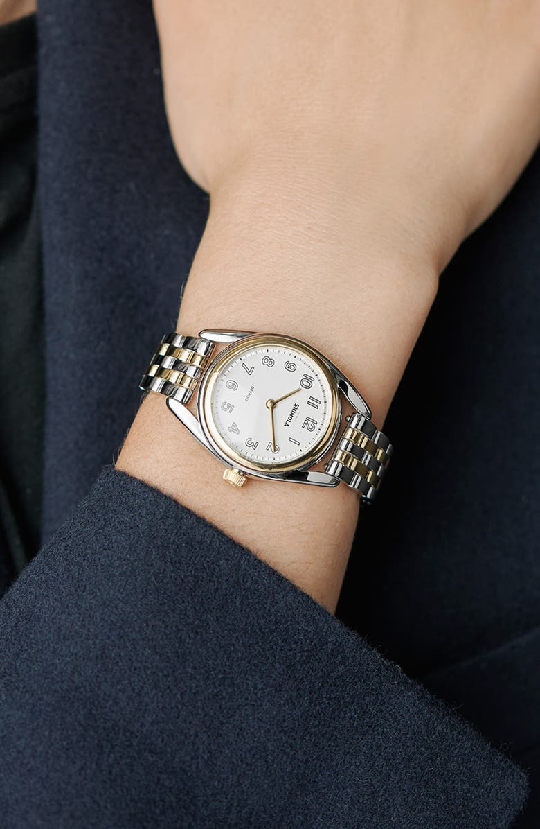 Shinola Derby Bracelet Watch, 30.5mm, Alternate, color, Lghtsilver