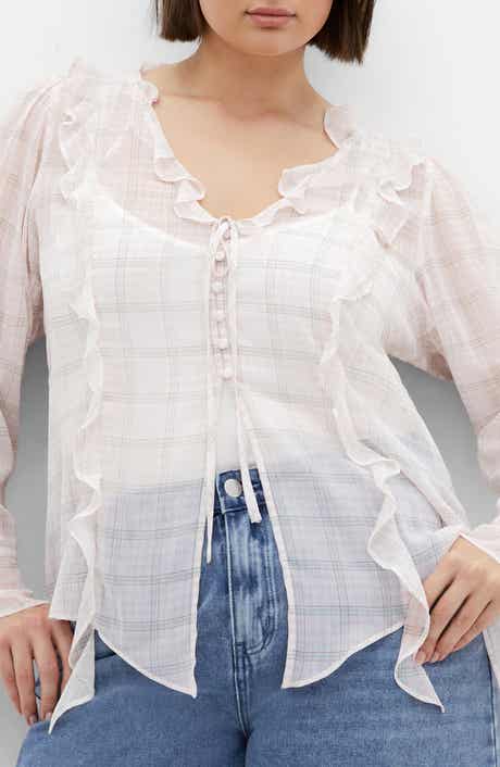 City Chic Sweet Nothings Ruffle Top