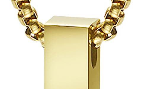 Van Heusen Vertical Bar Pendant Necklace In Gold