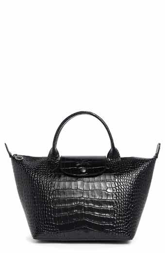 Longchamp Le Pliage Croc Embossed Tote