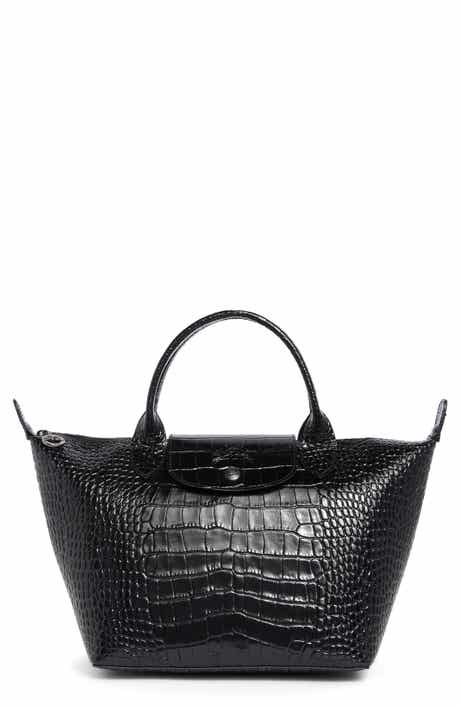 Longchamp Le Pliage Croc Embossed Tote