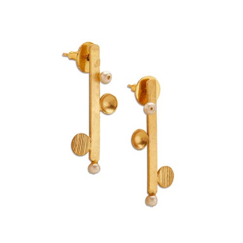 Dhwani Bansal Vaara Mini Studs In Gold Plated
