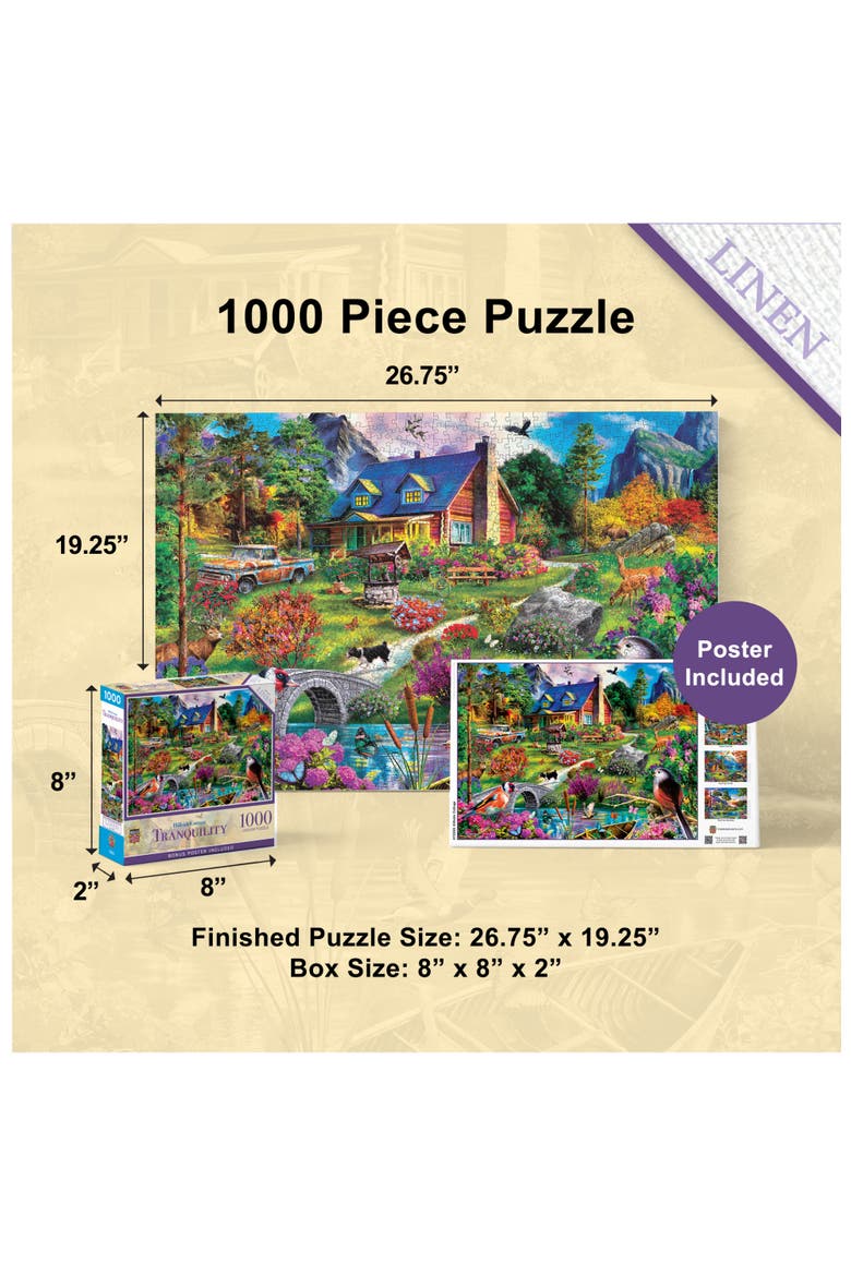 Hillside Cottage 1000 Piece Puzzle, Alternate, color, Multicolor