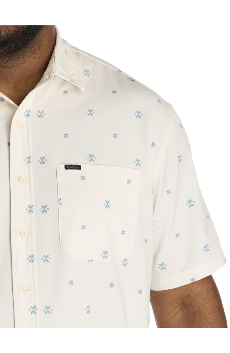 O'Neill Big & Tall TRVLR Series Traverse Performance Sport Shirt, Alternate, color, Cream