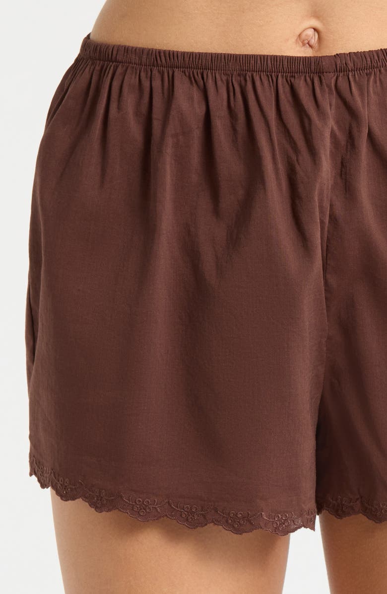 Reformation Hazel Short Pajamas, Alternate, color, Cafe