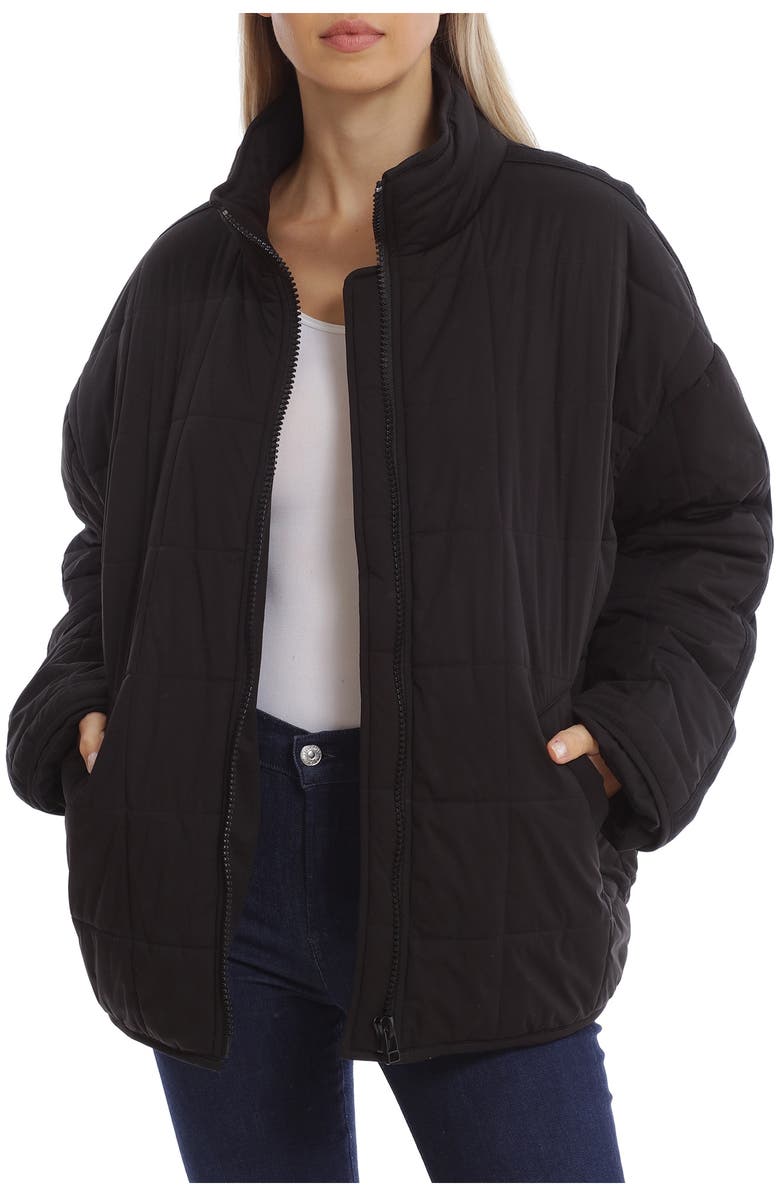 Avec Les Filles Oversize Box Water Resistant Quilted Jacket, Main, color, 