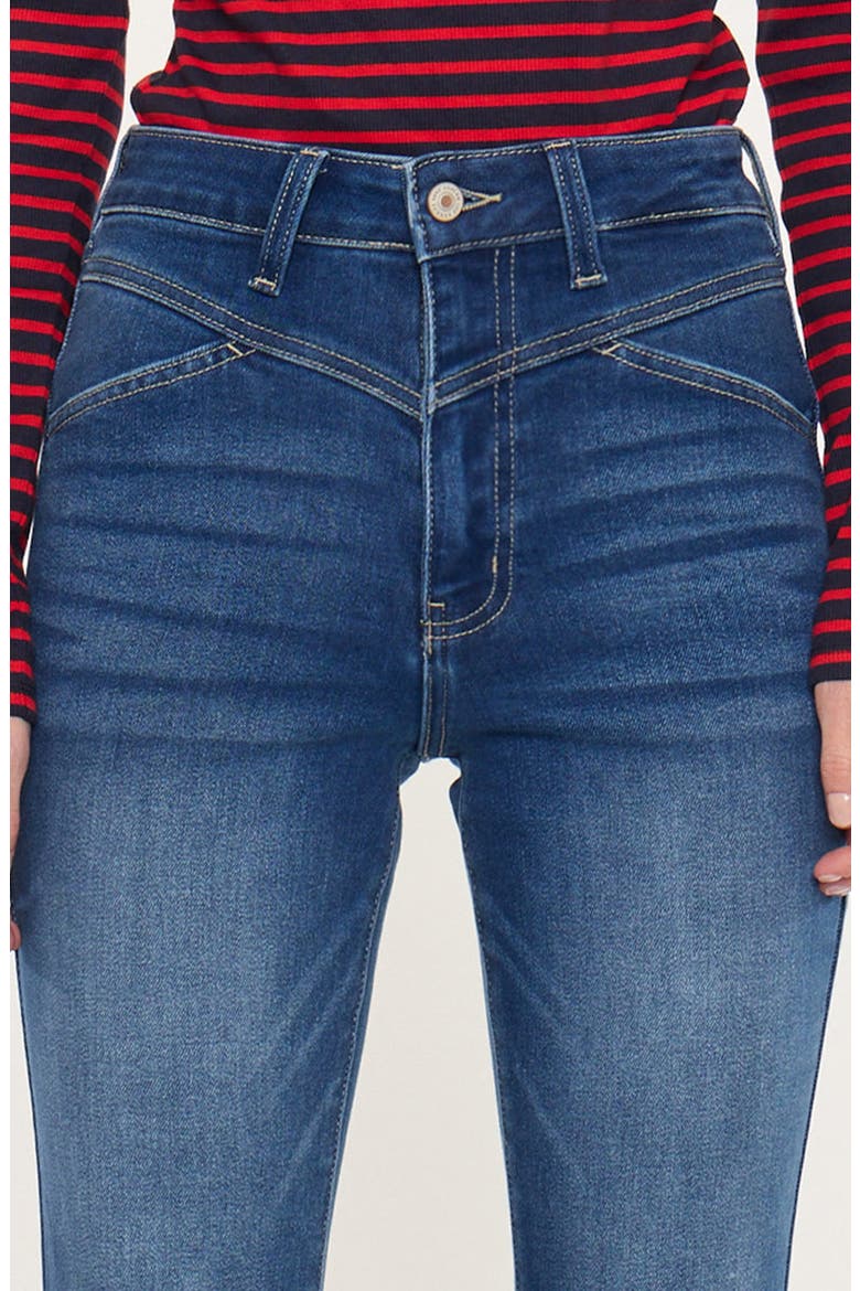 Ashton High Rise Flare Stretch Jeans, Alternate, color, Medium Wash