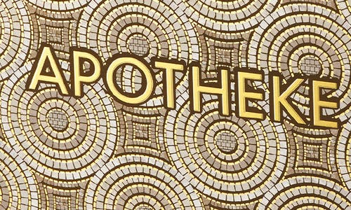 Apotheke Ceramic Scented Candle In White