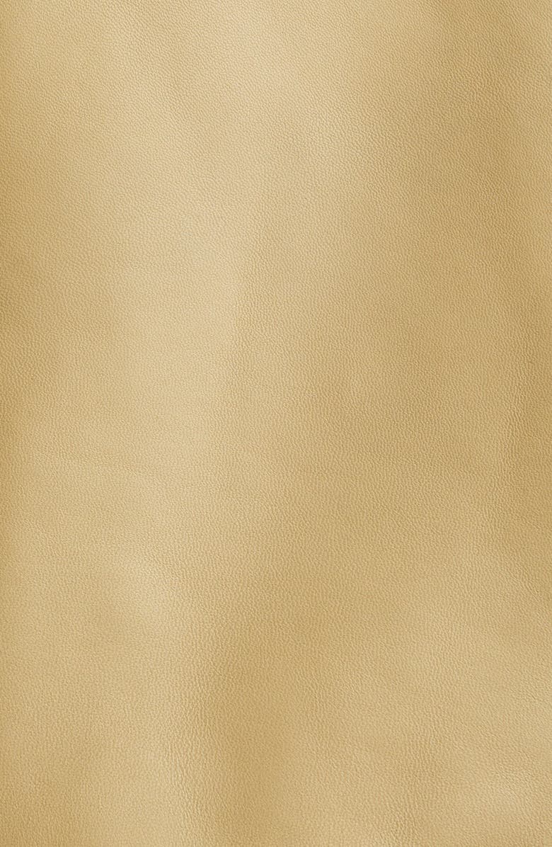 TOTEME Leather Crop Trench Coat, Alternate, color, Desert