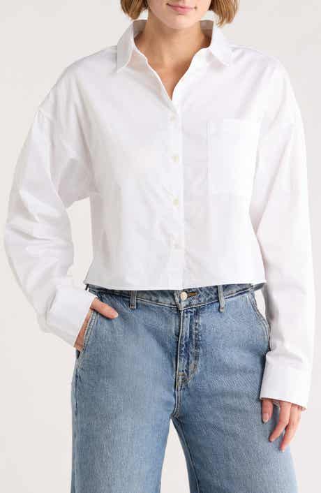 Joe's The Crop Boyfriend Button-Up Shirt