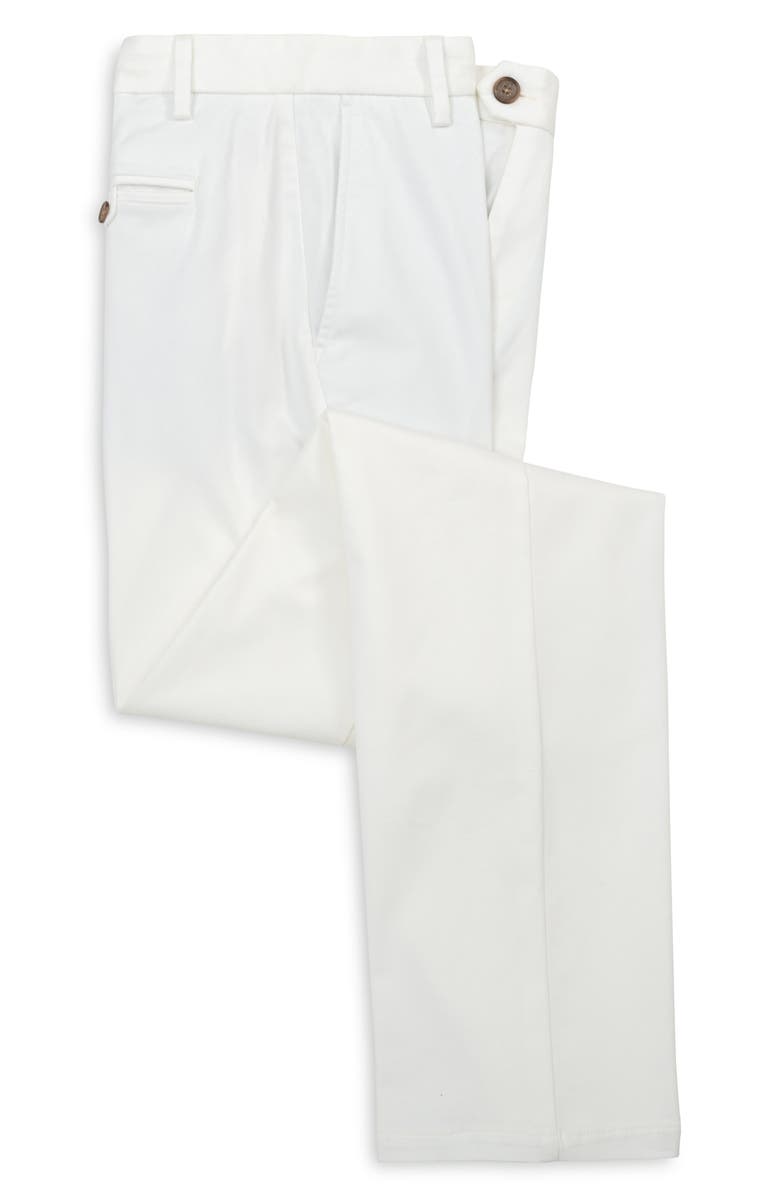 Scott Barber Classic Fit Ultimate Twill Chinos, Main, color, Warm White