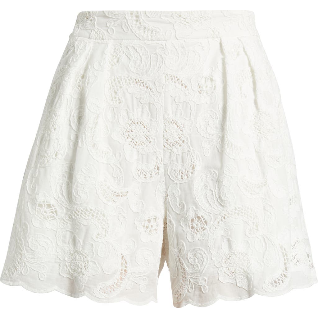 Nation Ltd Archer Appliqué Cotton Shorts