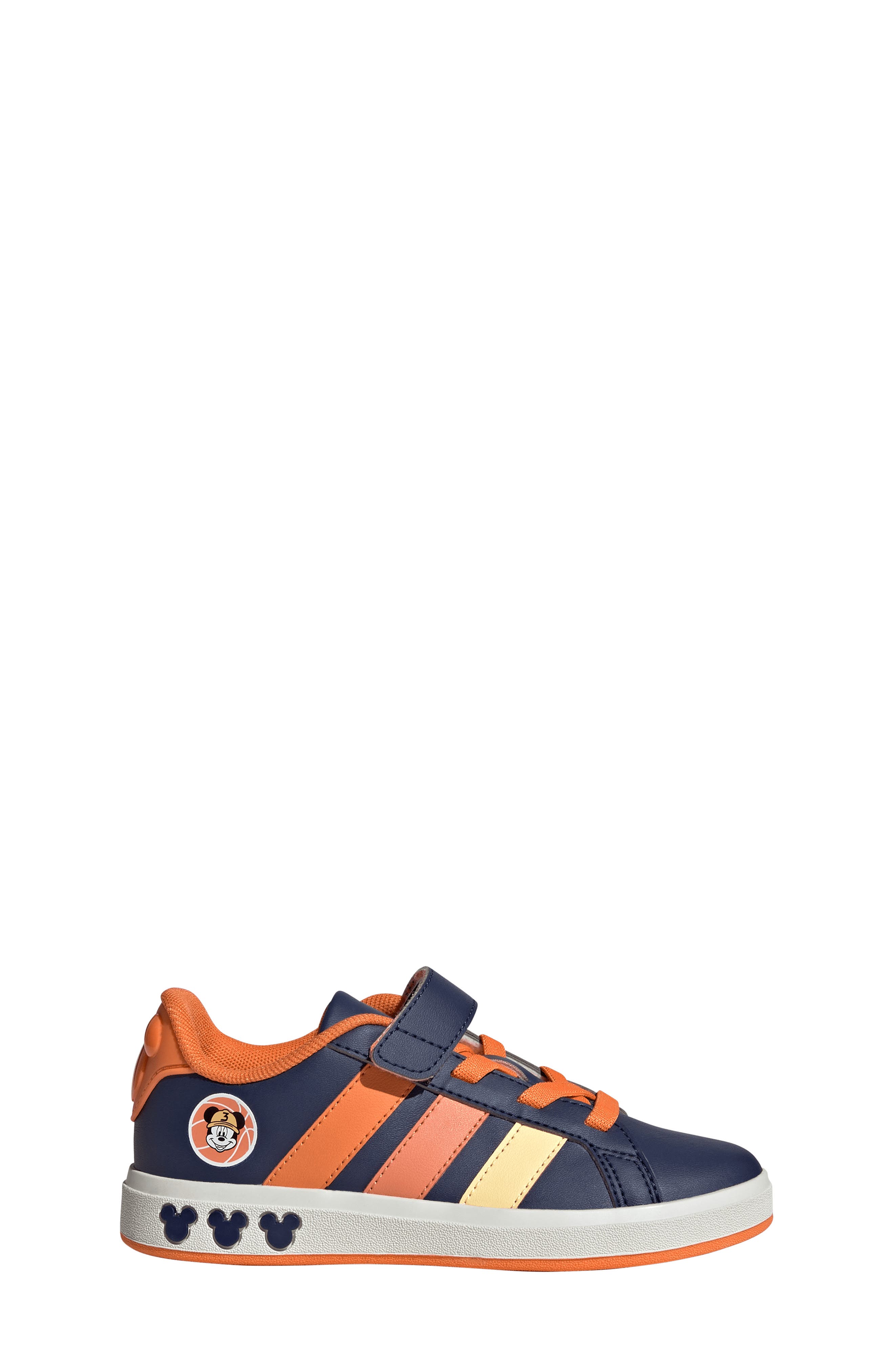 adidas x Marvel Kids' Grand Court Sneaker, Alternate, color, Dark Blue/ Tangerine/ Orange