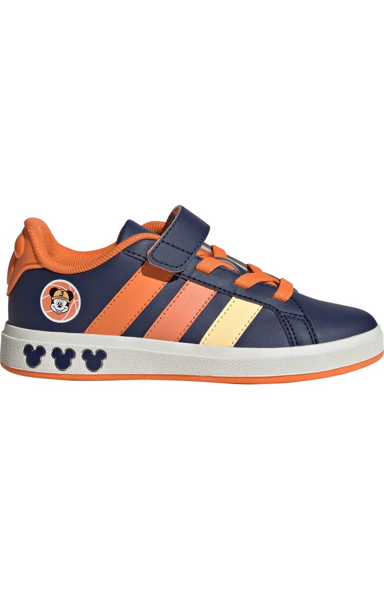 adidas x Marvel Kids' Grand Court Sneaker, Alternate, color, Dark Blue/ Tangerine/ Orange