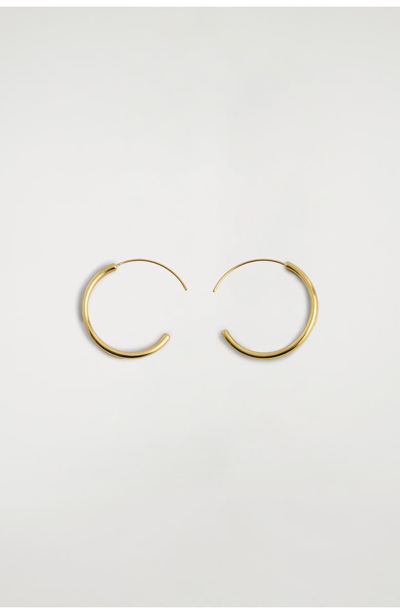 COS Stacked Hoop Earrings, Main, color, Gold