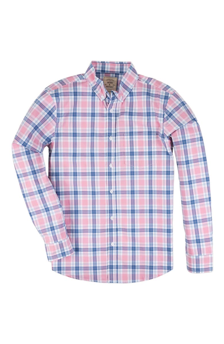 Hope & Henry Men's Organic Stretch Poplin Shirt, Alternate, color, 