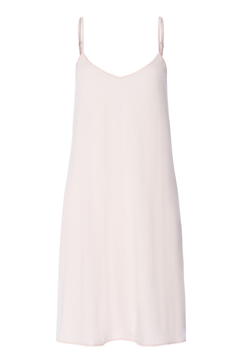 Cotton & Silk Spaghetti Gown, Alternate, color, HONEYDEW