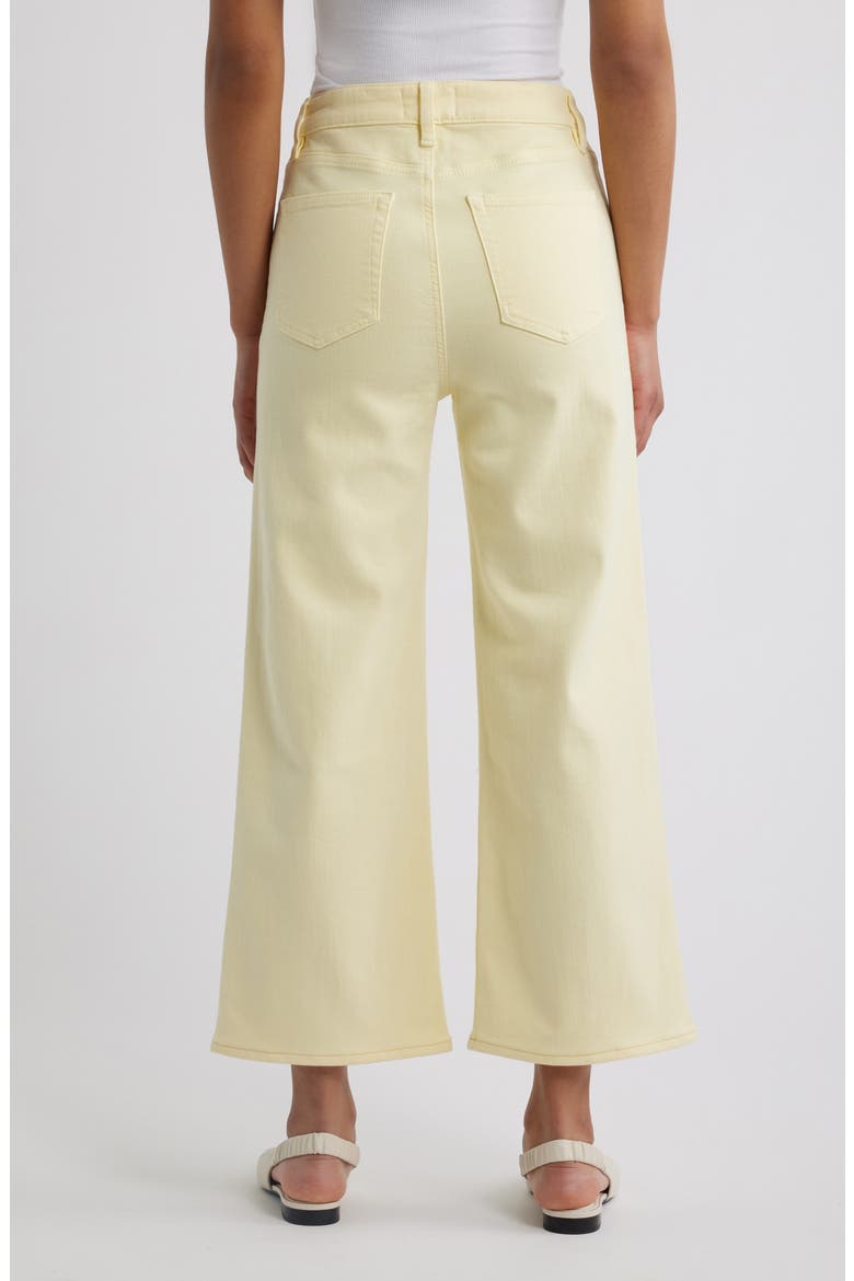 The Anchor High Waist Patch Pocket Crop Jeans, Alternate, color, LEMON