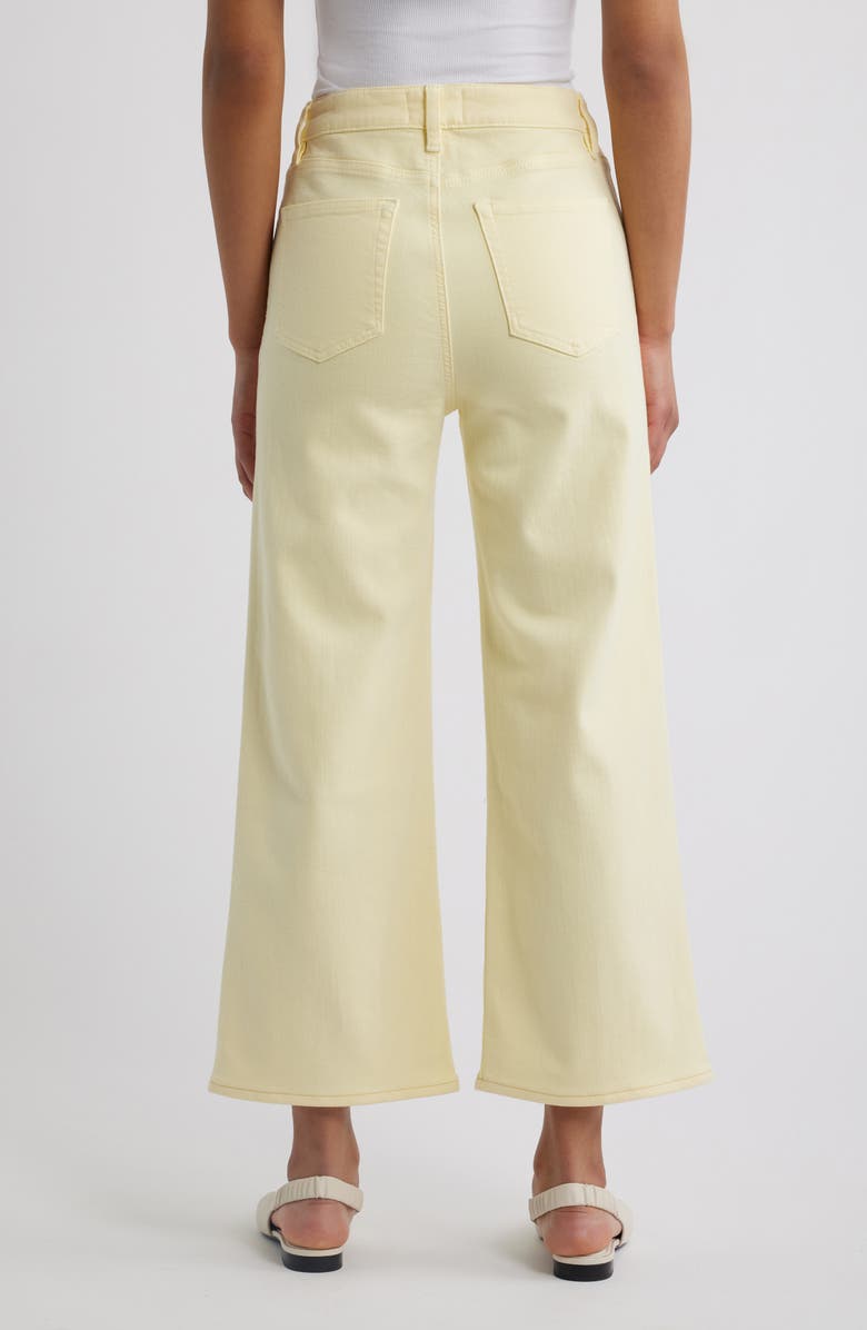 FRAME The Anchor High Waist Patch Pocket Crop Jeans, Alternate, color, Lemon