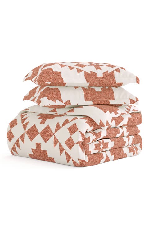 Premium Ultra Soft Adobe Diamond 3-Piece Reversible Duvet Cover Set