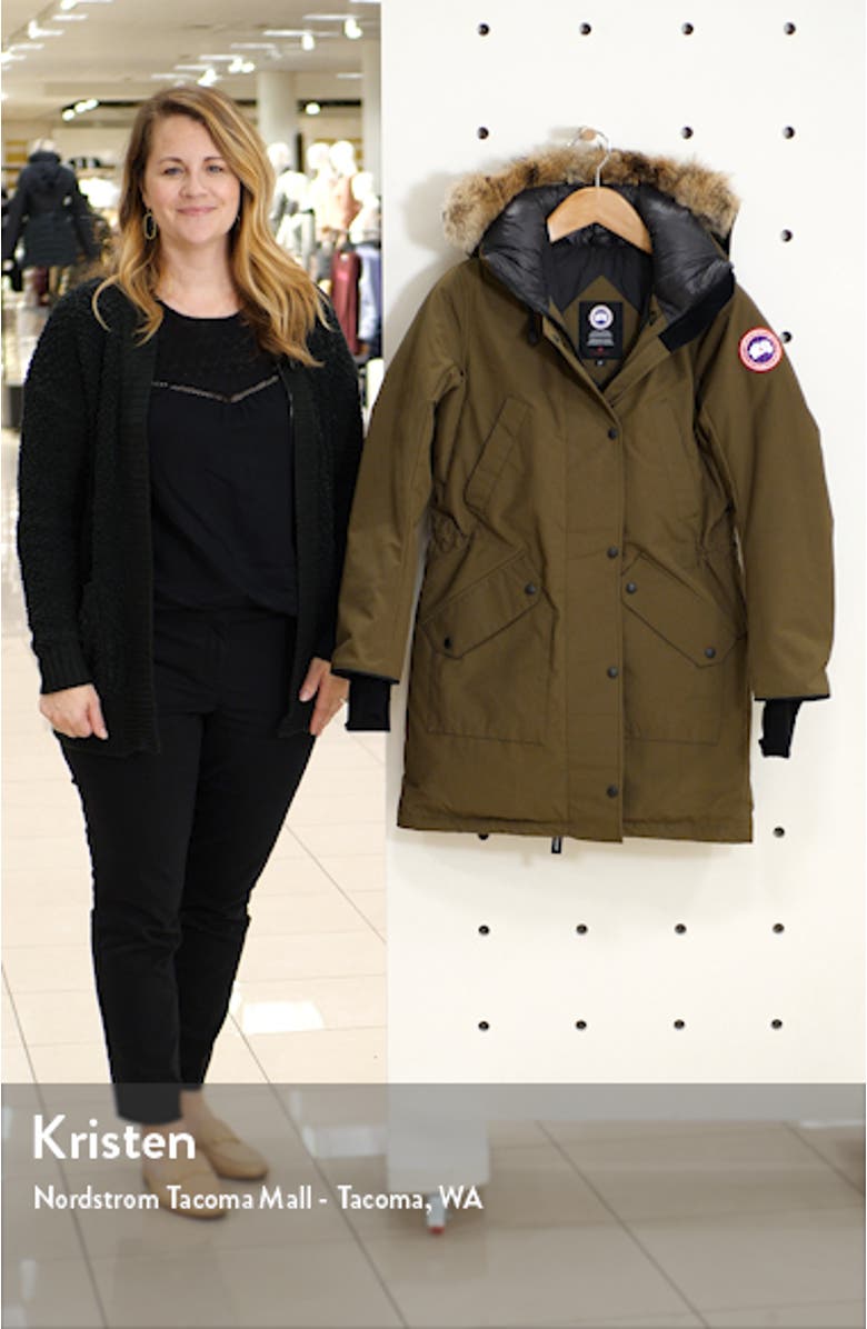 Ellesmere Arctic Tech 625 Fill Power Down Parka with Genuine Coyote Fur Trim, sales video thumbnail