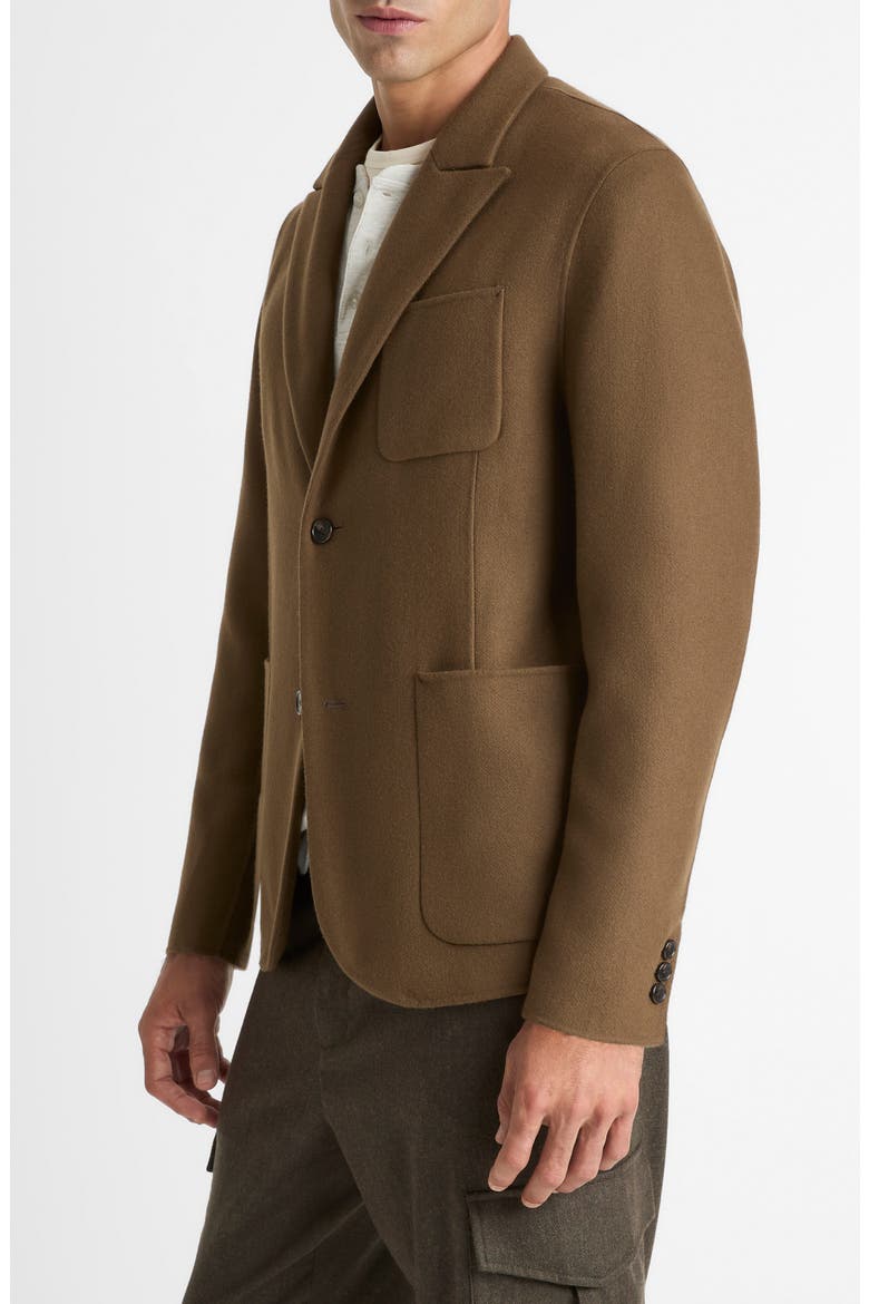 Splittable Wool Blend Sport Coat, Alternate, color, DARK ROAST