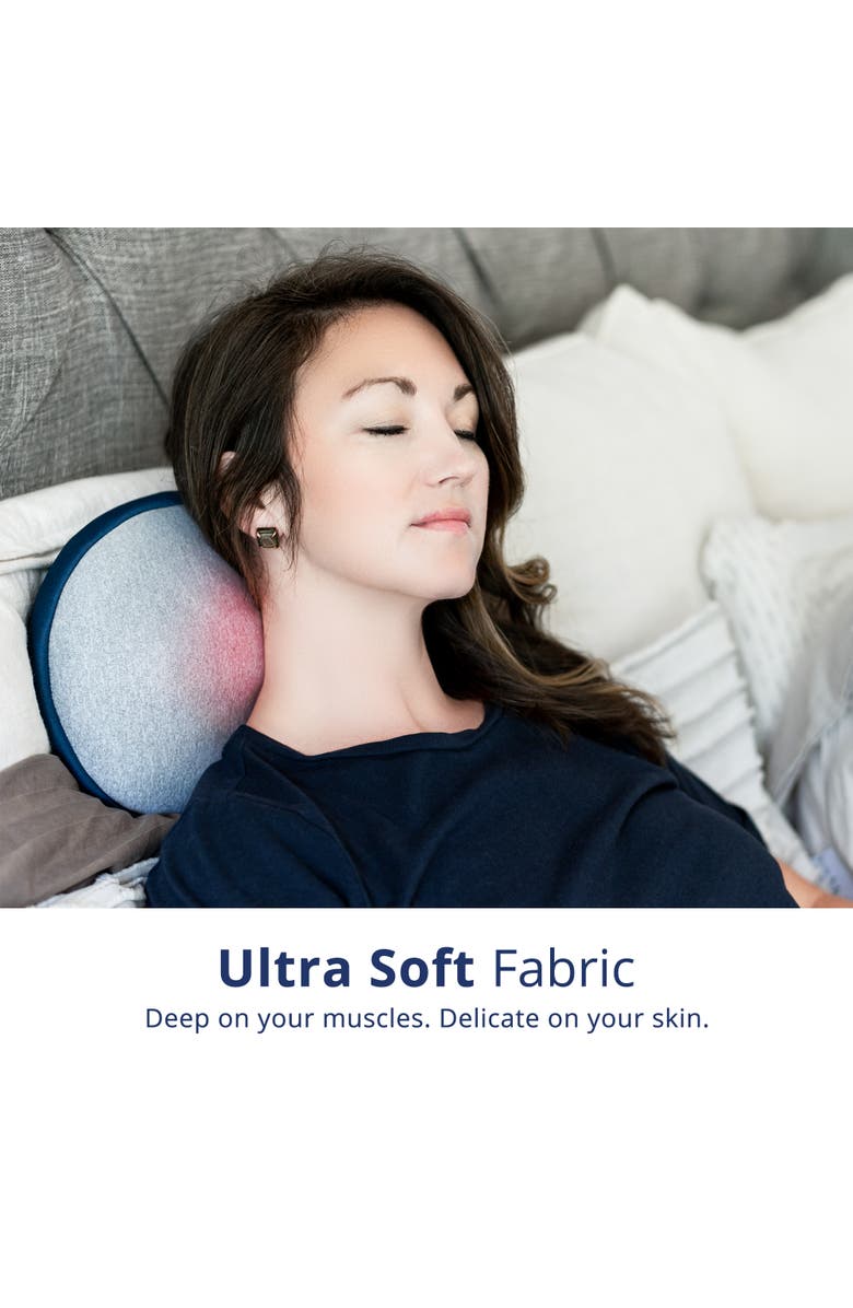 MIKO Kumo Mini Wireless Massage Pillow with Heat, Alternate, color, Blue