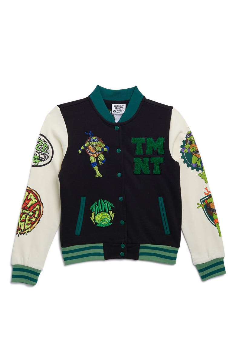 Freeze Kids' TMNT Varsity Jacket, Main, color, 