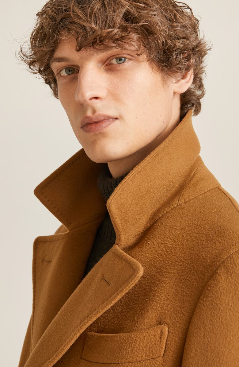 Loro Piana Double Breasted Cashmere Martingale Coat, Alternate, color, 