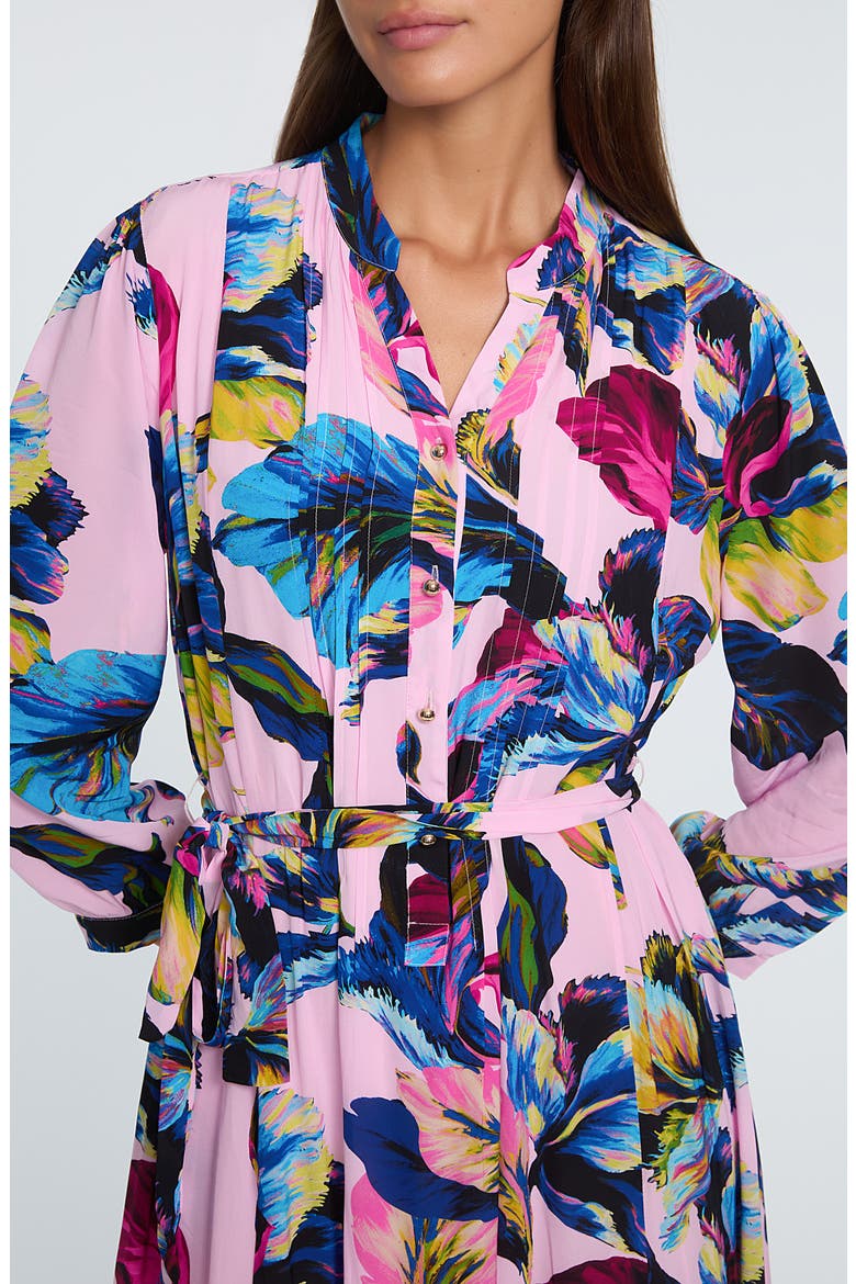 The Mila Floral Midi Dress, Alternate, color, GARDEN PRINT