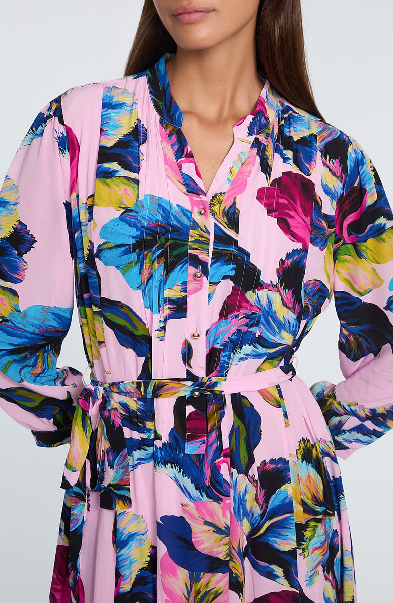 Elie Tahari The Mila Floral Midi Dress, Alternate, color,