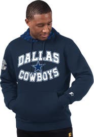 STARTER Men's Starter Navy Dallas Cowboys Thursday Night Gridiron Pullover Hoodie