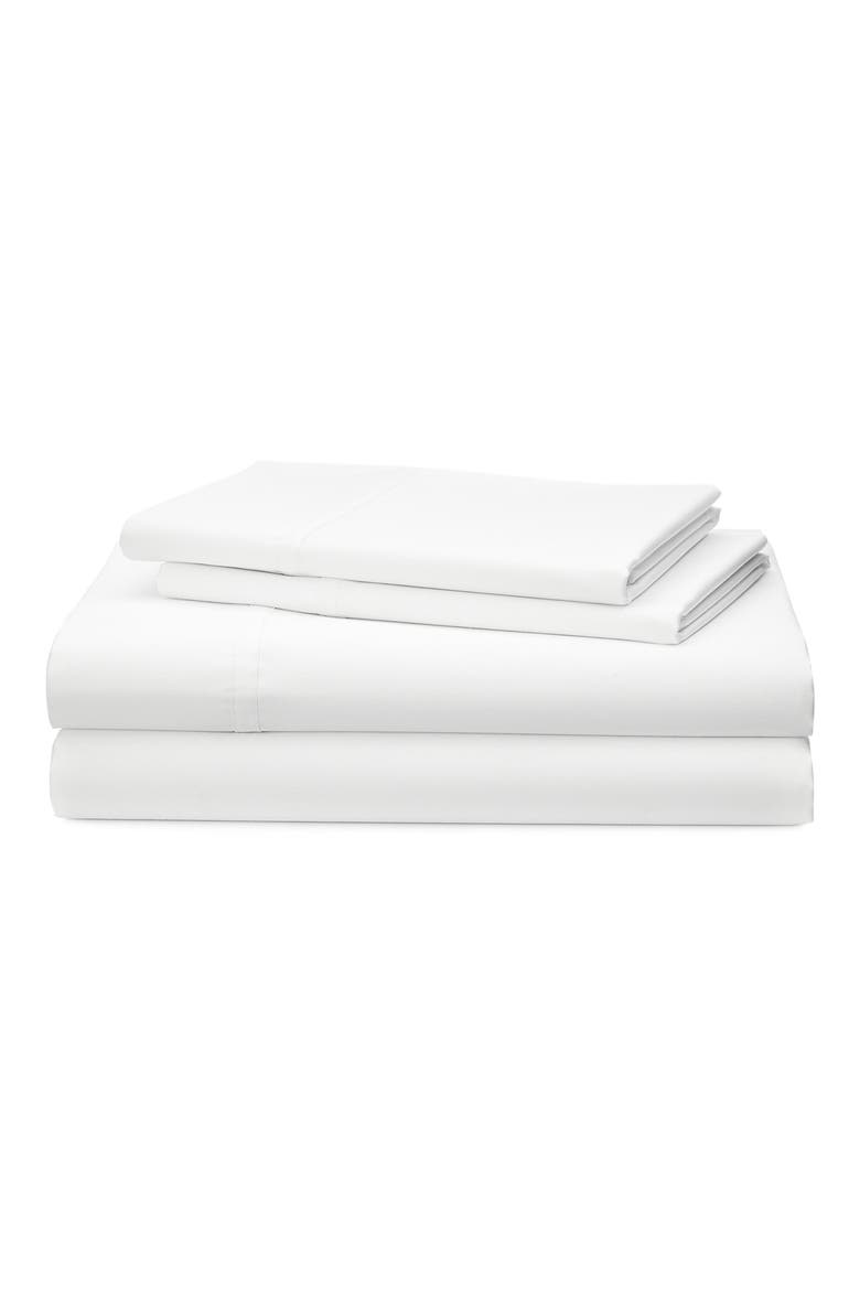 Spencer 475 Thread Count Sateen Sheet Set, Main, color, WHITE
