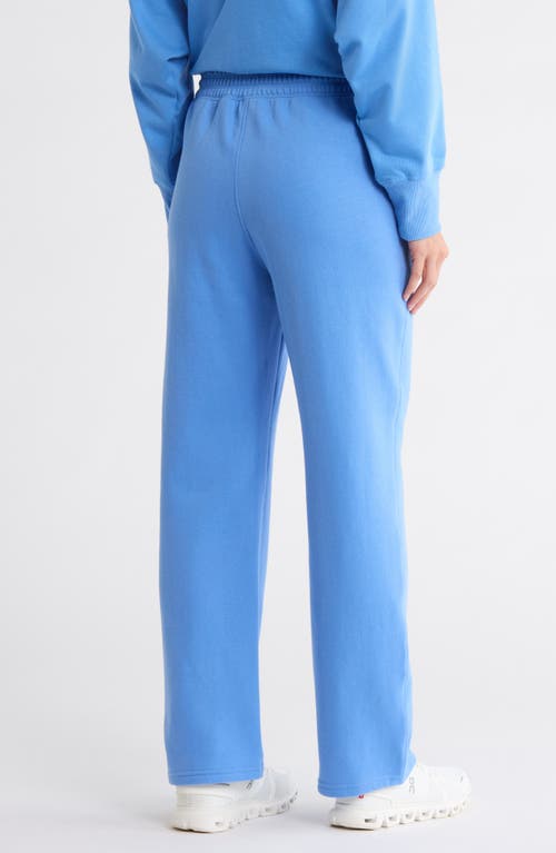 Calvin Klein Performance High Waist Relaxed Straight Leg Sweatpants In Blue
