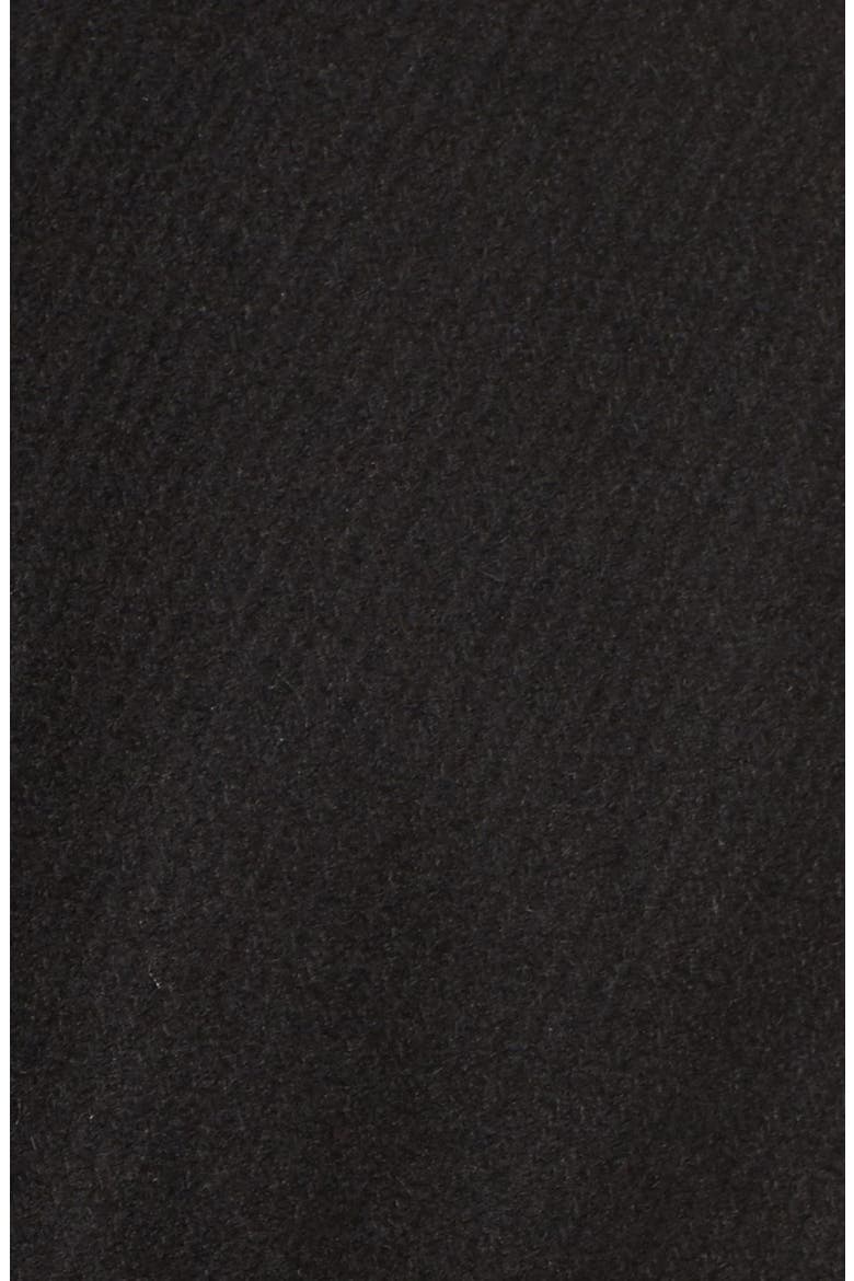 Cole Haan Funnel Neck Wool Blend Coat, Alternate, color, BLACK