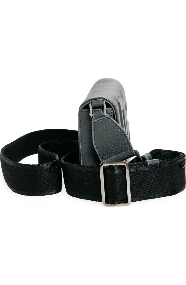 Dolce&Gabbana Mini Deerskin Leather Shoulder Bag, Alternate, color, Grigio