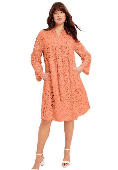 Eyelet Shirtdress