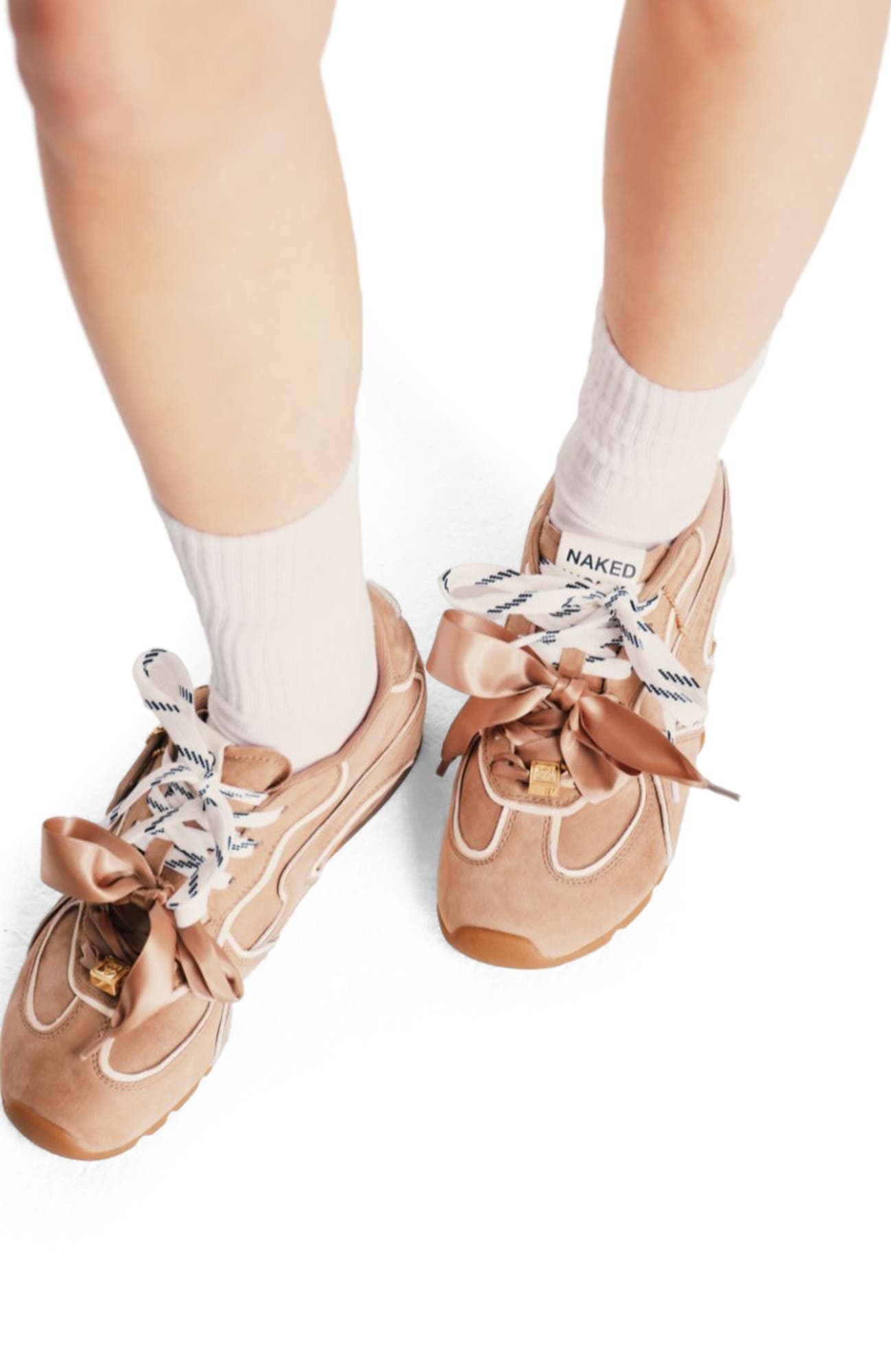 Adored Suede Sneaker, Alternate, color, Beige Sport