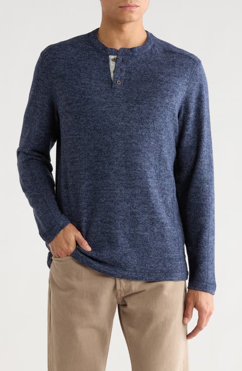 Heathered Fuzzy Henley