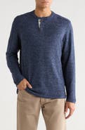 NICOBY Heathered Fuzzy Henley