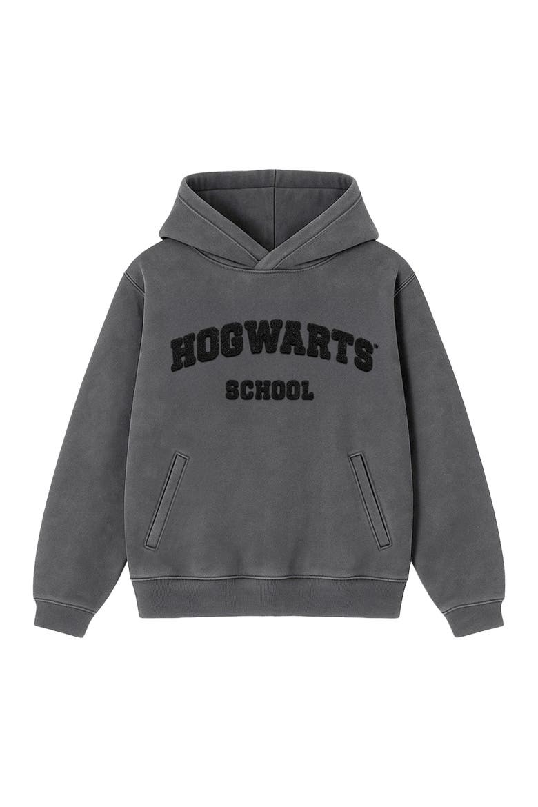 Harry Potter x Blvck 'Hogwarts' Hoodie, Alternate, color, Charcoal