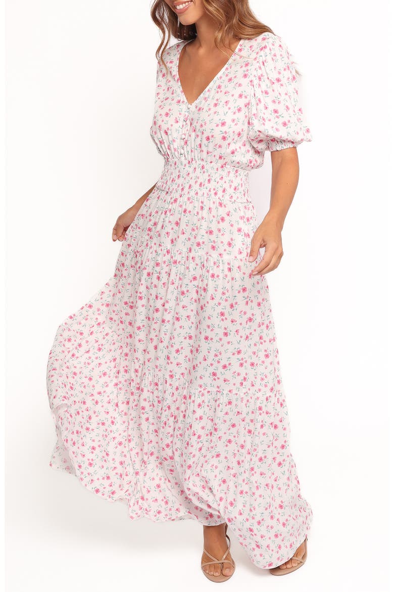 Thomas Floral Maxi Dress, Alternate, color, PINK DITSY FLORAL