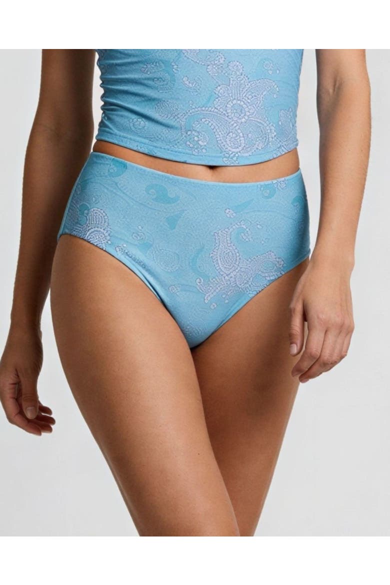 Paisley Explosion Womens Swimsuit Bottom, Main, color, Paisley Explosion Teal