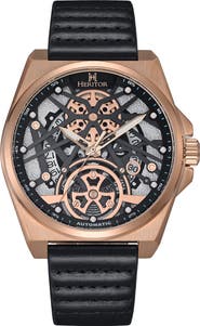 Heritor Automatic Romero Leather-Band Watch