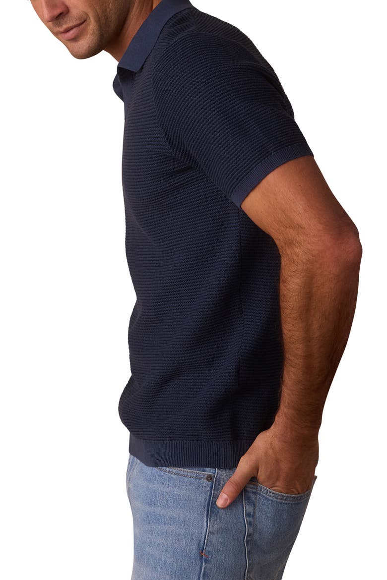 Robles Bird's Eye Polo, Alternate, color, DENIM/ DARK NAVY