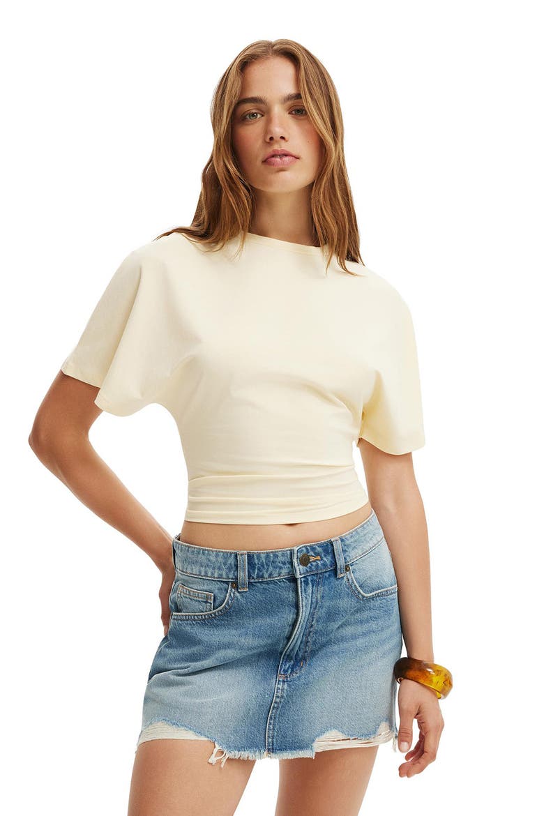 Frayed Denim Miniskirt, Alternate, color, BOBBY BLUE RIP